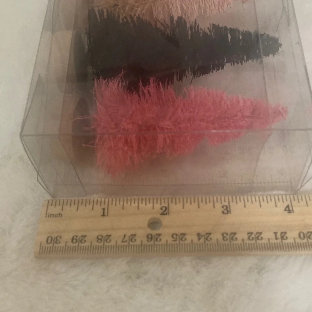 Target Halloween 2022 Bottle Brush Trees Pink, Black & Orange